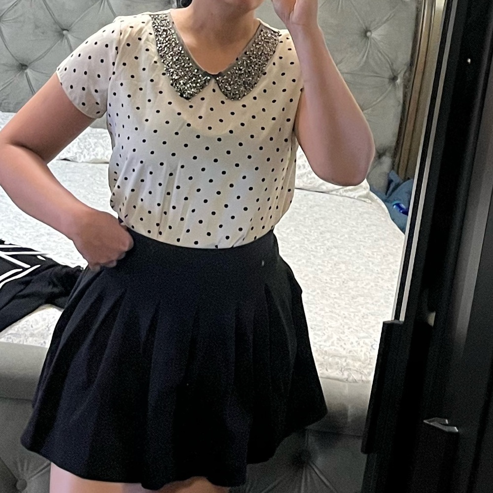 Kirra Black High-Waist Circle Skirt